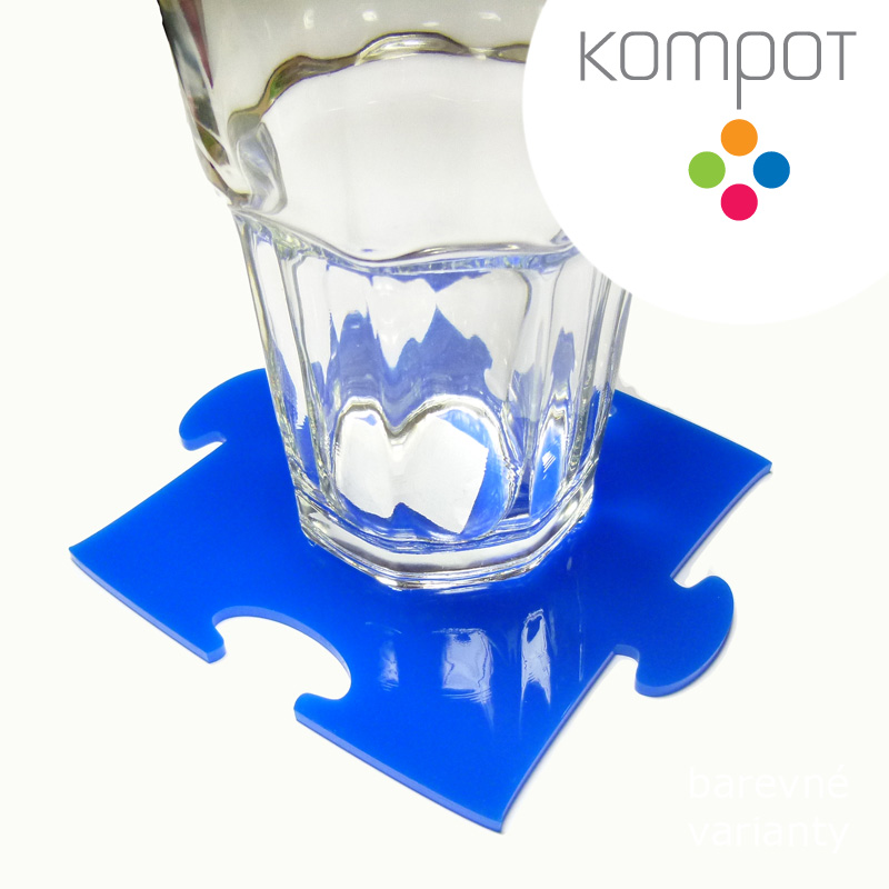 Podtácky PUZZLE :: modré - 2 ks