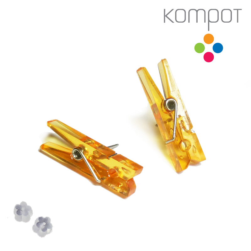 PRŮHLEDNÉ KOLÍČKY :: oranžové - DOPRODEJ