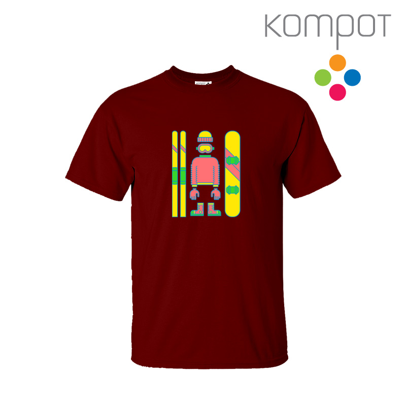 Pánské tričko :: ZIMNÍ VÝBAVA, vínové