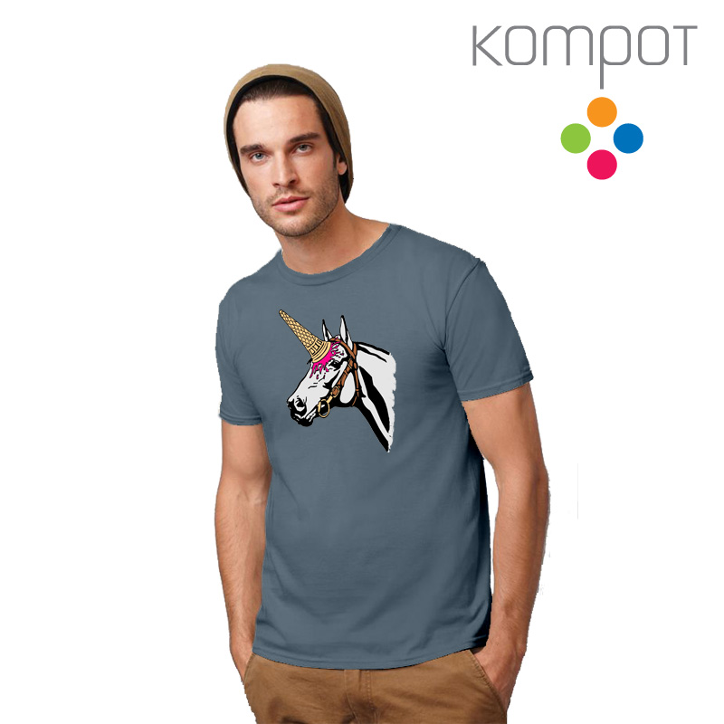 Pánské tričko :: ZMRZKOROŽEC, šedé