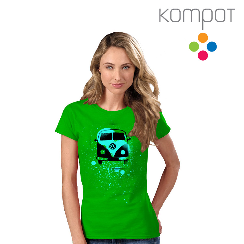 Dámské tričko :: BUSÍK, zelené