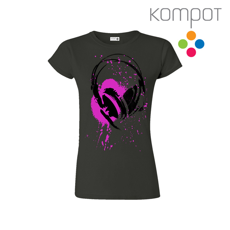 Dámské tričko :: SLUCHÁTKA, šedá