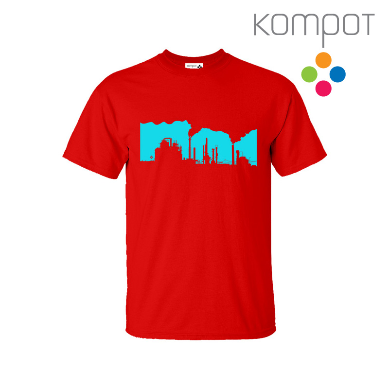 Pánské tričko :: FABRIKA, červené  - DOPRODEJ