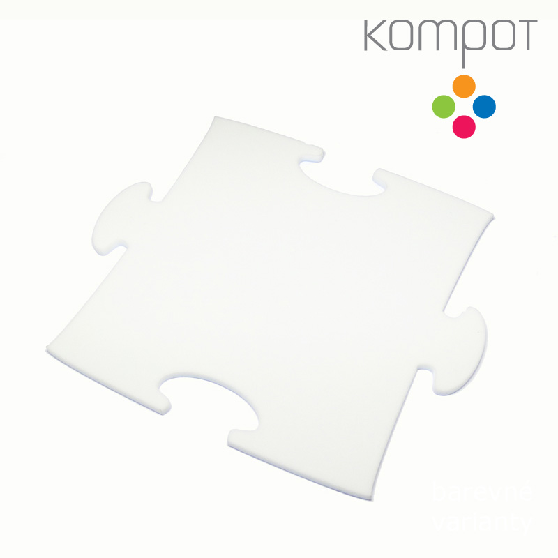 Podtácek PUZZLE :: bílý - 1 ks
