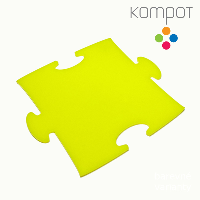 Podtácek PUZZLE :: žlutý - 1 ks