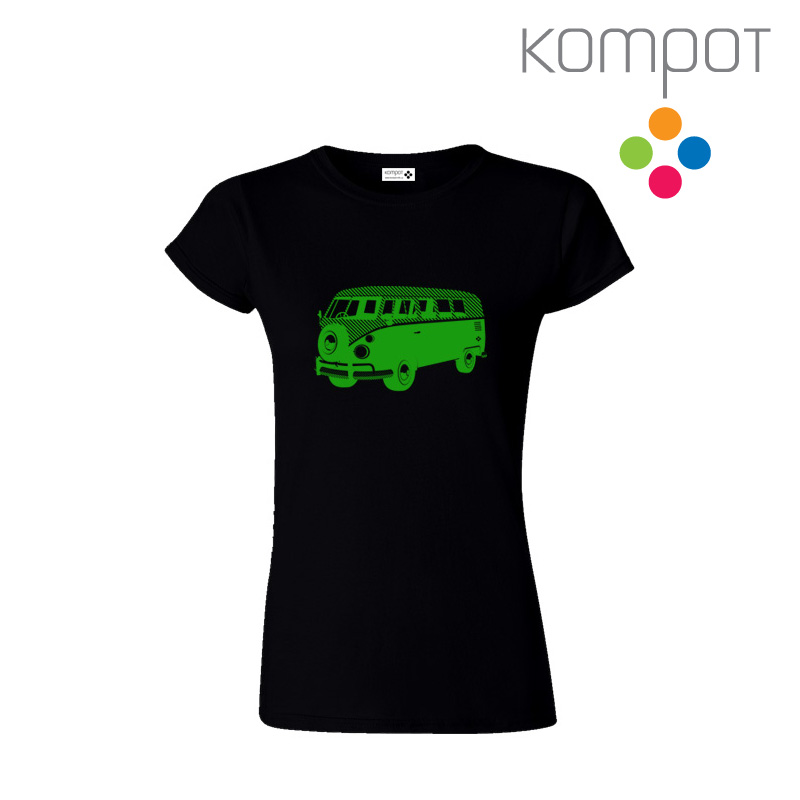 Dámské tričko :: MINIBUS, černé