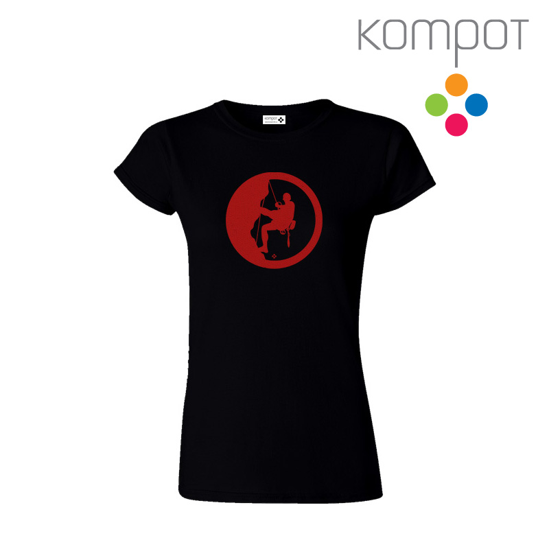 Dámské tričko :: HOROLEZEC, černé