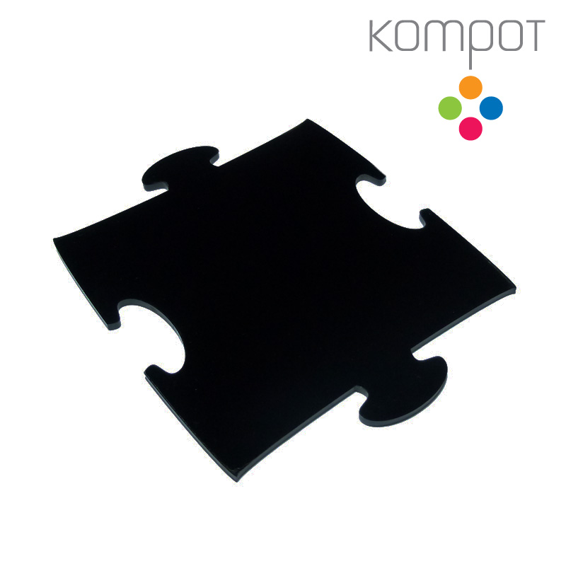 Podtácky PUZZLE :: černé - 2 ks