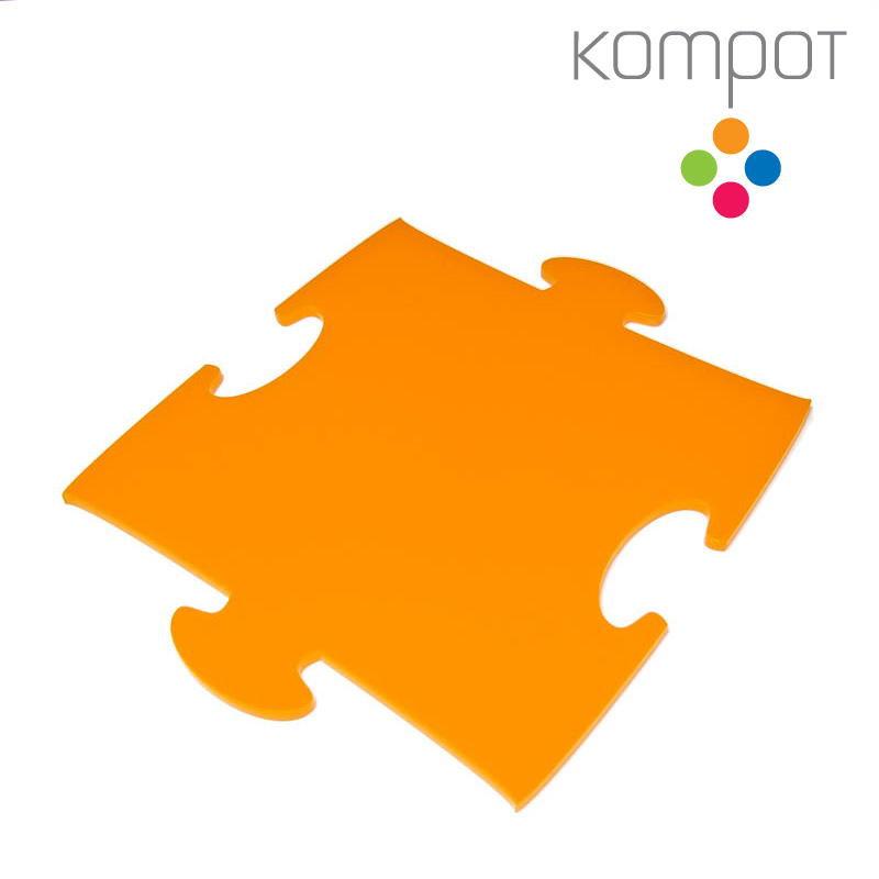 Podtácky PUZZLE :: oranžové - 4 ks