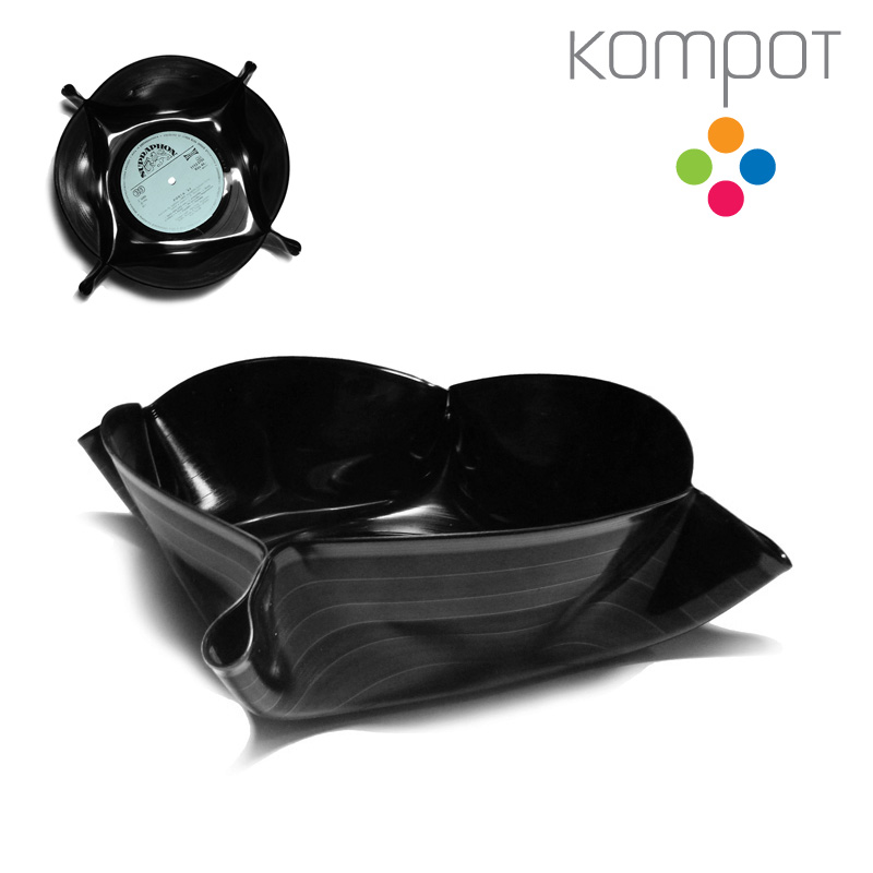 Velká vinylová miska 4 :: světle modrý střed