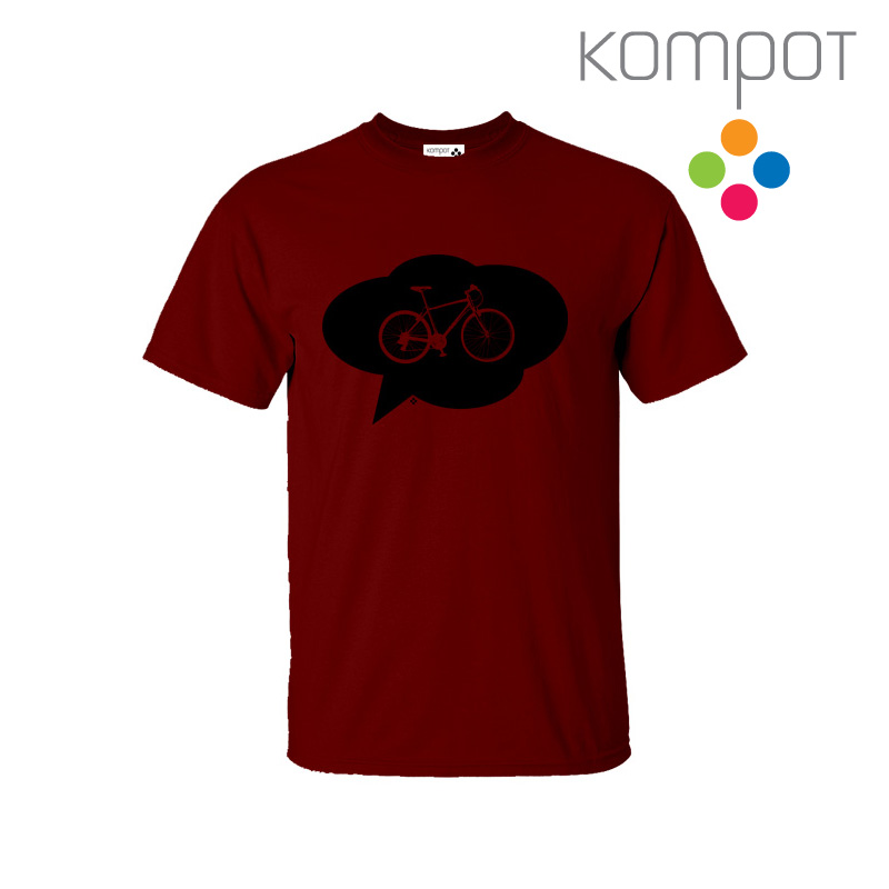 Pánské tričko :: KOLO, vínové