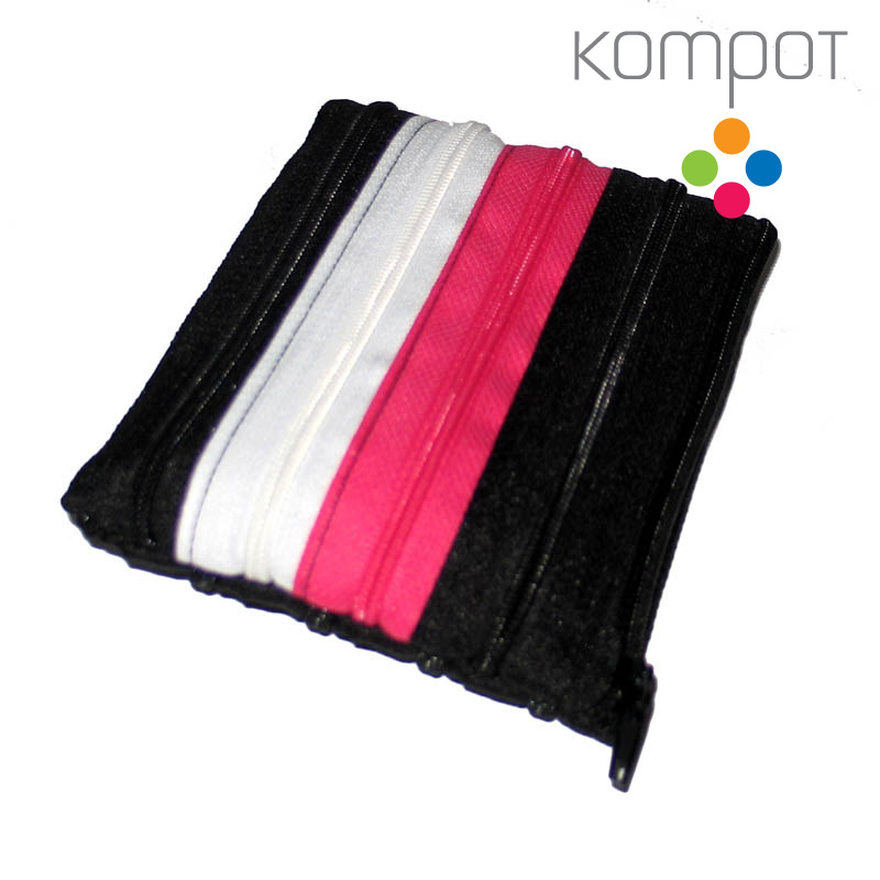 Kapsička :: černo-růžovo-bílá