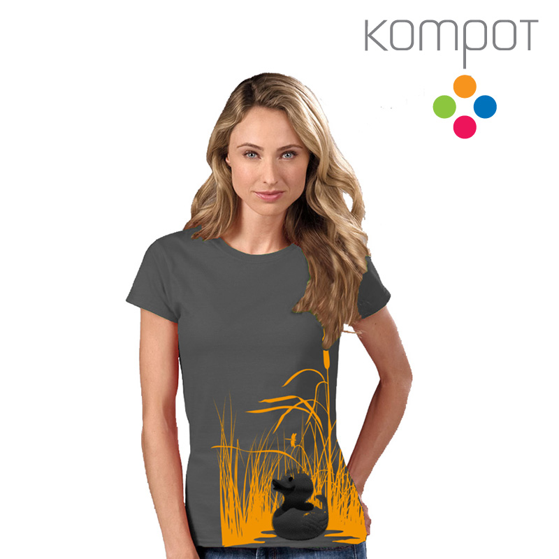 Dámské tričko :: KAČENKA, šedé