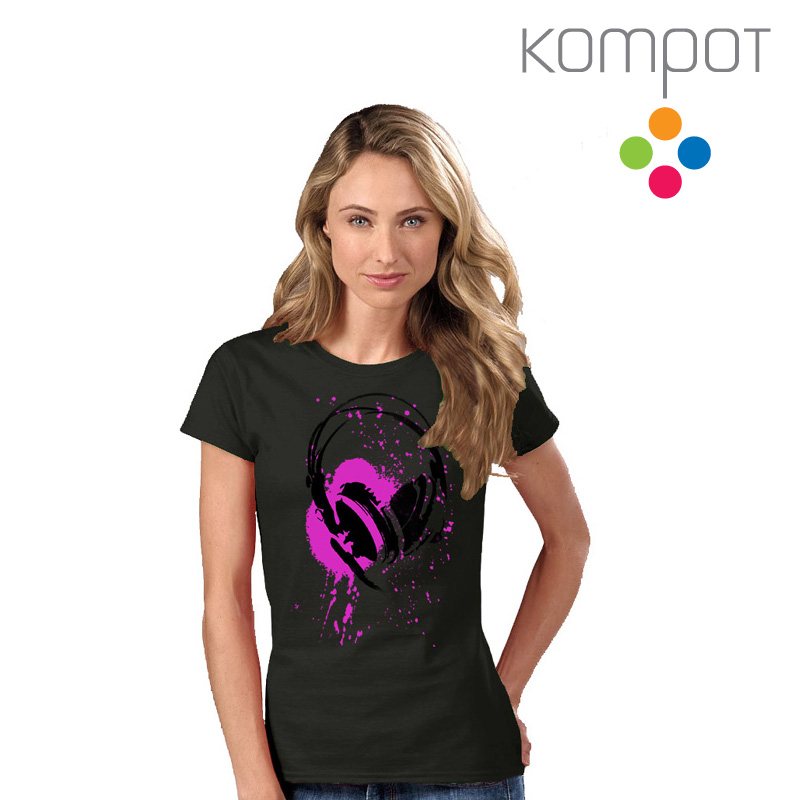 Dámské tričko :: SLUCHÁTKA, šedá