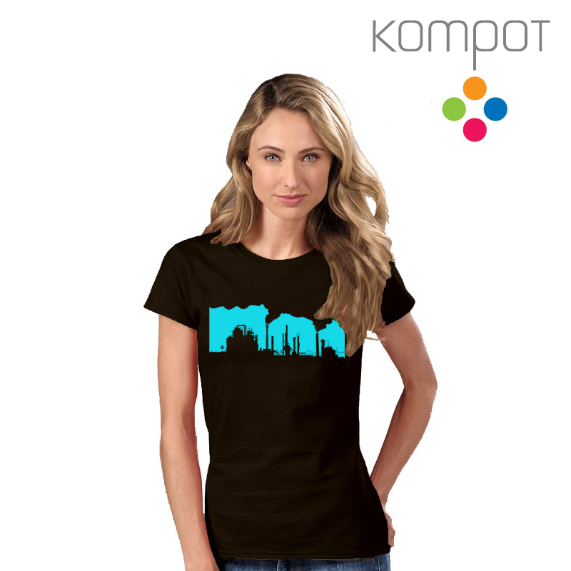 Dámské tričko :: FABRIKA, hnědé