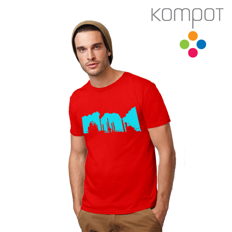 Pánské tričko :: FABRIKA, červené  - DOPRODEJ