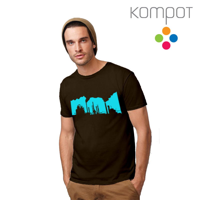 Pánské tričko :: FABRIKA, hnědé