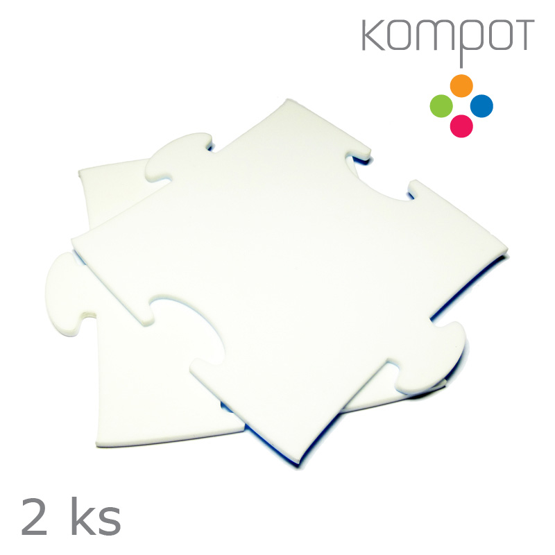 Podtácky PUZZLE :: bílé - 2 ks