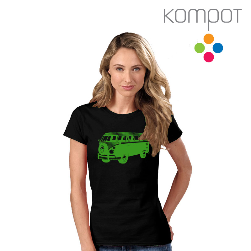 Dámské tričko :: MINIBUS, černé