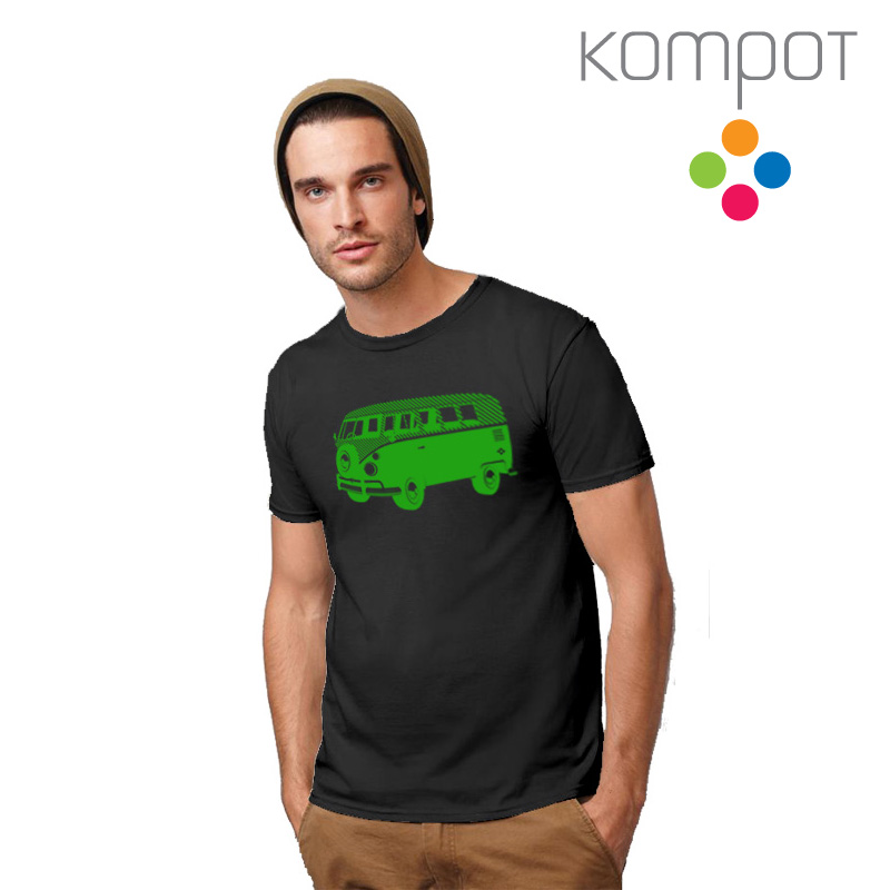 Pánské tričko :: MINIBUS, šedé