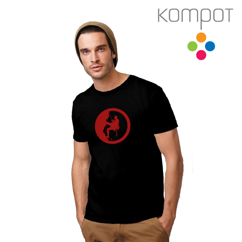 Pánské tričko :: HOROLEZEC, černé