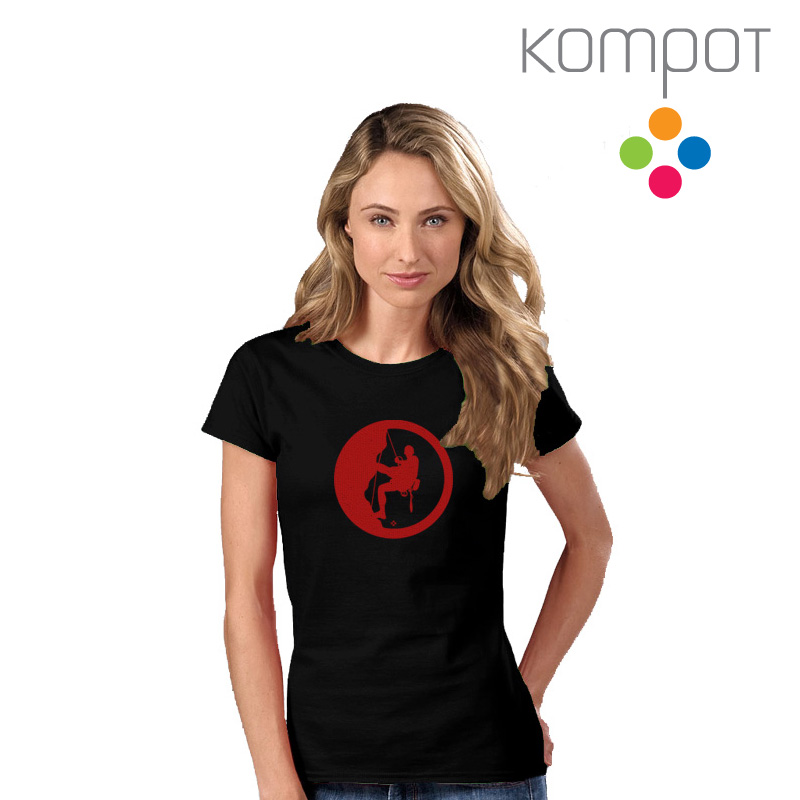 Dámské tričko :: HOROLEZEC, černé