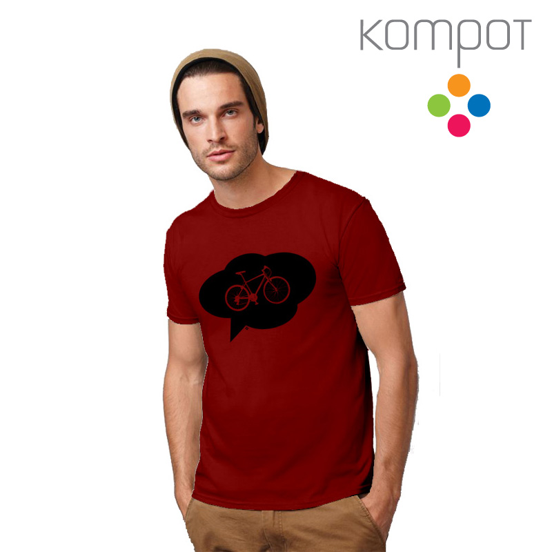 Pánské tričko :: KOLO, vínové