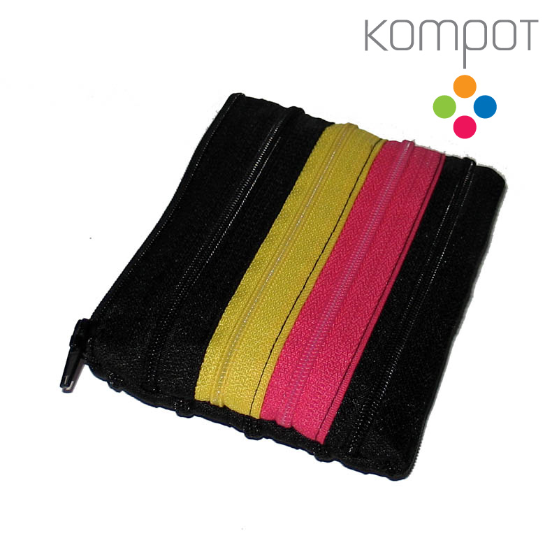 Kapsička :: černo-žluto-růžová