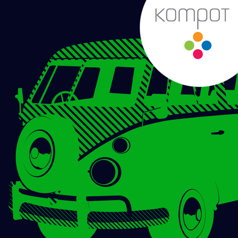 Dámské tričko :: MINIBUS, tmavě modré