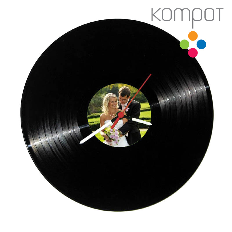 Vlastní motiv na vinylové hodiny