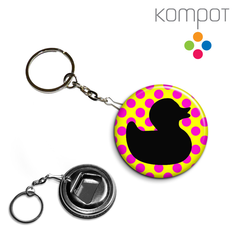 Klíčenka, otvírák KAČENKA :: růžové na žlutém