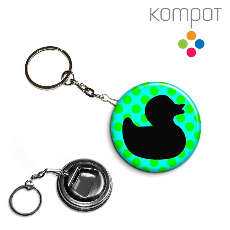 Klíčenka, otvírák KAČENKA :: zelené na modré