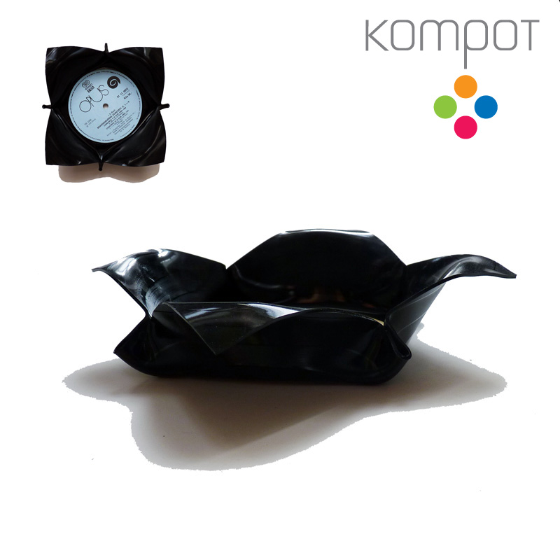 Malá vinylová miska :: světle modrý střed