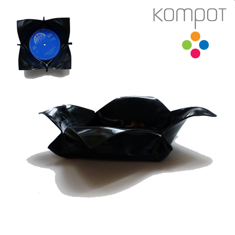 Malá vinylová miska :: tmavě modrý střed