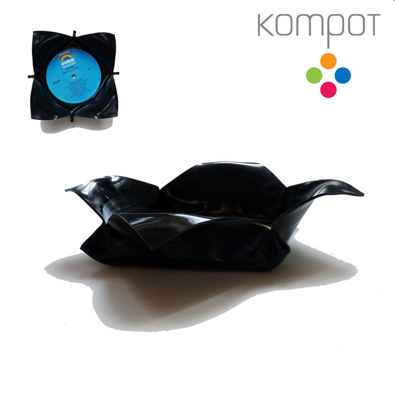 Malá vinylová miska :: tyrkysový střed