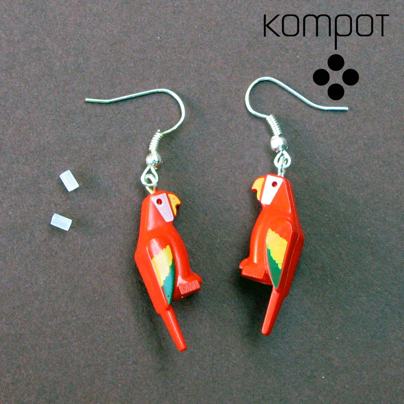 Papoušci :: červení s barevnou hlavičkou