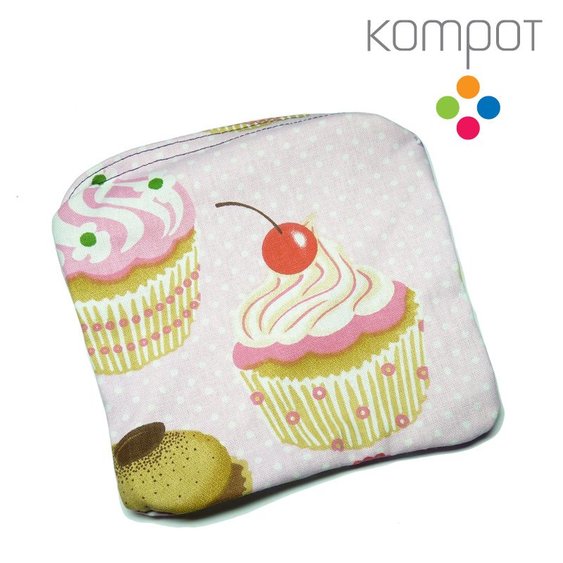 Látková kapsička 126 :: Muffiny růžové - DOPRODEJ