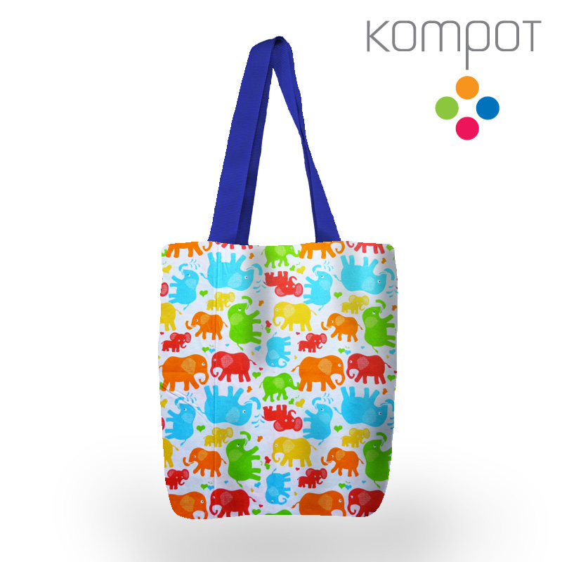Taška 190 :: Barevní sloníci - zapínání na ZIP