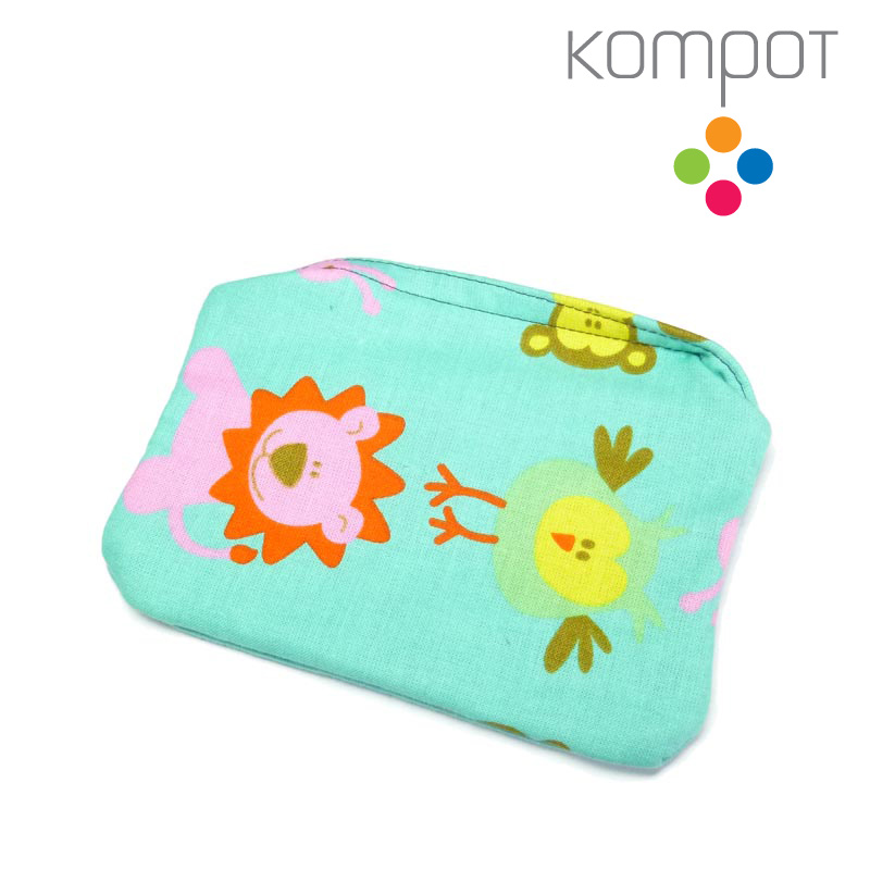 Látková kapsička 055 :: Lev, opička a kamarádi, modré