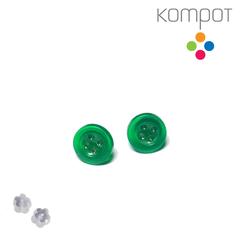 KNOFLÍKY nižší :: zelené průsvitné