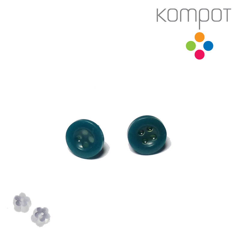 KNOFLÍKY nižší :: tmavě tyrkysové