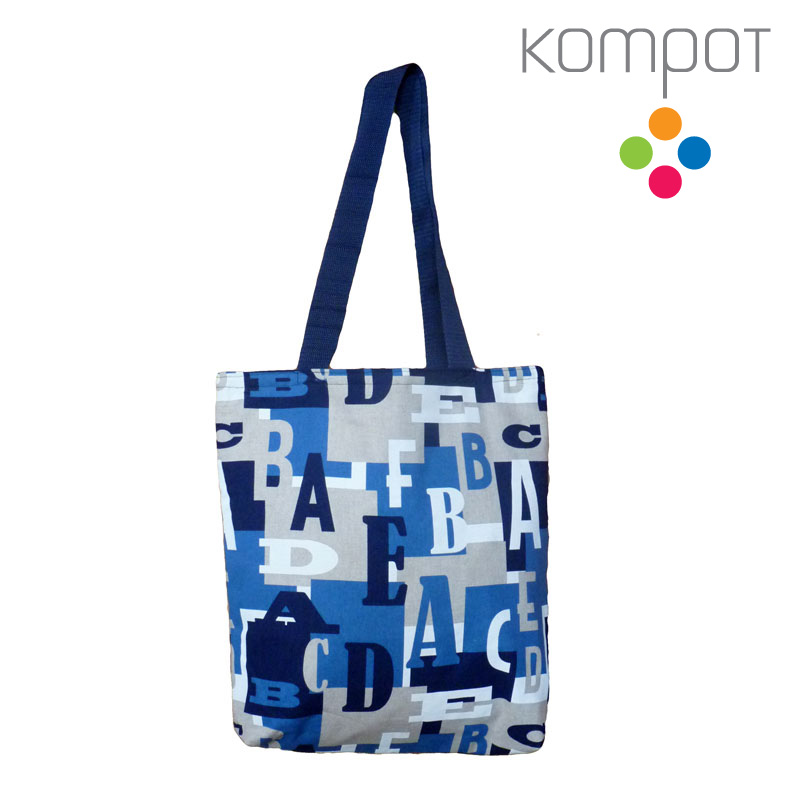 Taška S09 :: Modrá abeceda - zapínání na ZIP