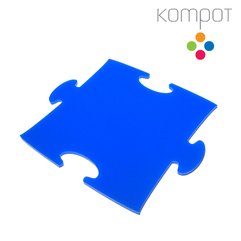 Podtácek PUZZLE :: modrý - 1 ks