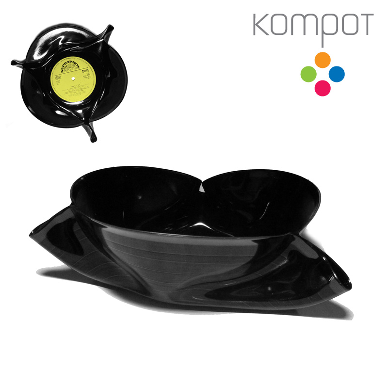 Velká vinylová miska 3 :: žlutý střed