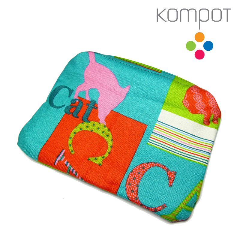 Látková kapsička 045 :: Neonové kočky modré - DOPRODEJ