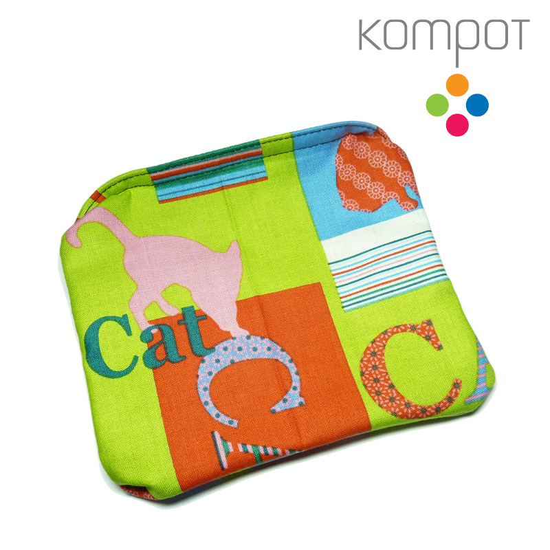 Látková kapsička 047 :: Neonové kočky pistáciové - DOPRODEJ