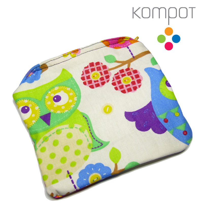 Látková kapsička 012 :: Moudré sovy barevné - DOPRODEJ