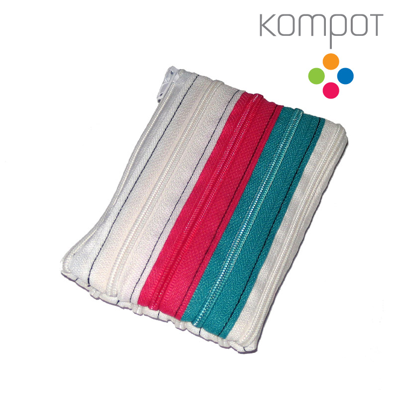 Kapsička :: bílo-růžovo-zelená