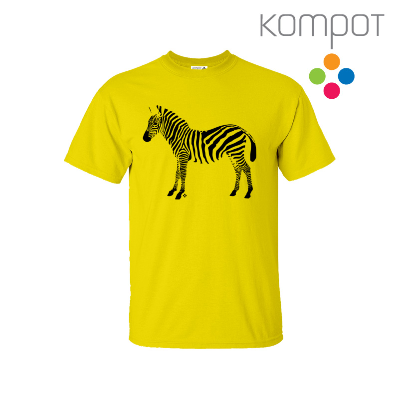 Pánské tričko :: ZEBRA, žluté