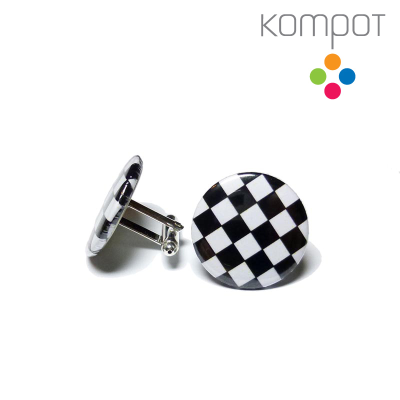 Manžetové knoflíčky :: ŠACHOVNICE